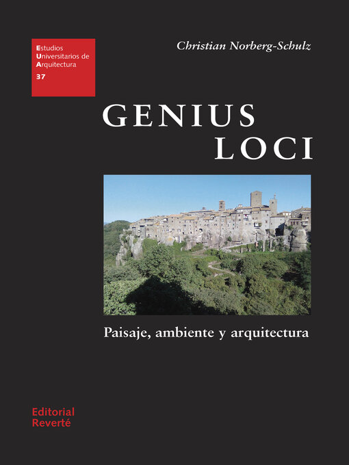 Title details for Genius loci by Christian Norberg-Schulz - Available